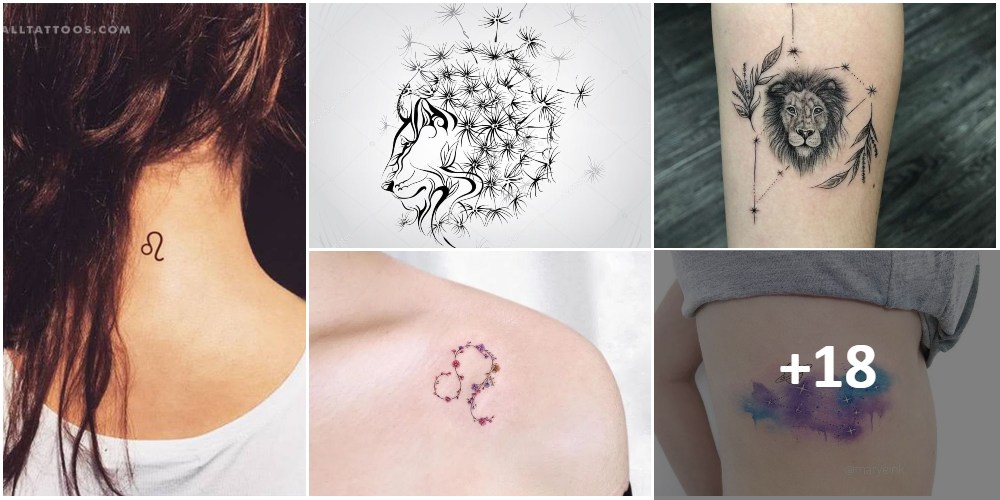 Collage-Löwe-Tattoos