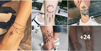 Collage Tatuajes en la Pantorrilla
