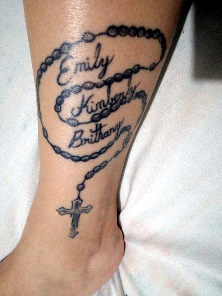 Emily Kimberly Brithany tatuaggi veri tatuaggi con nomi di bambini