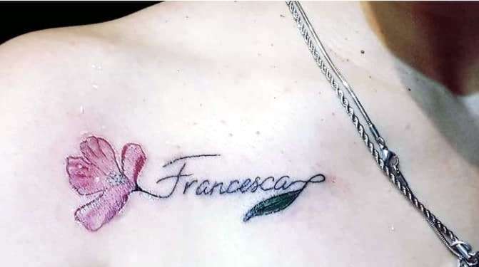 Francesca Tatuajes Tattoos Reales con Nombres de Hijos