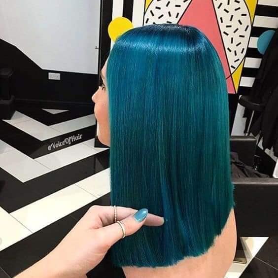 Idées de couleur pour les cheveux courts turquoise