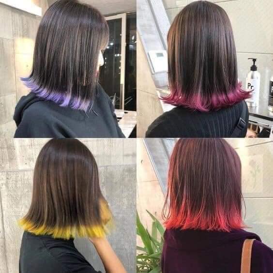 Ideas for a Change of Look only ends at the end details violet red yellow pink