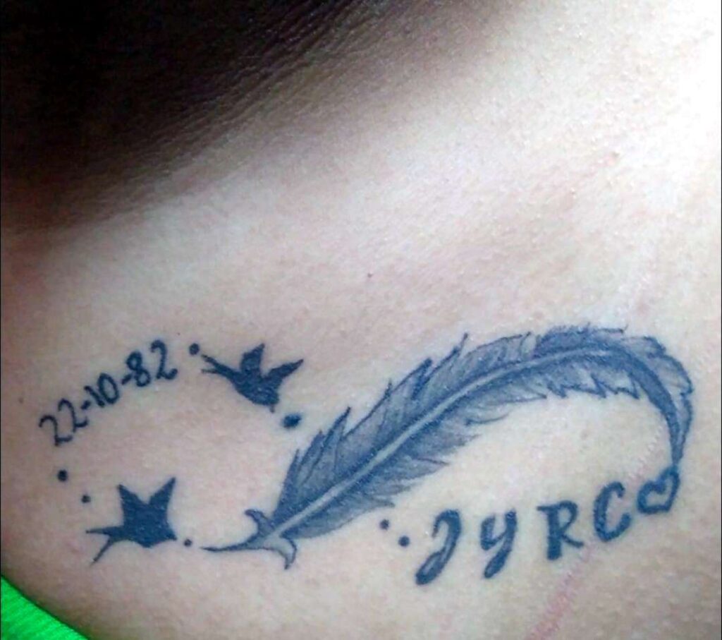 JYRC Tatuajes Tatuaggi veri con iniziali di bambini
