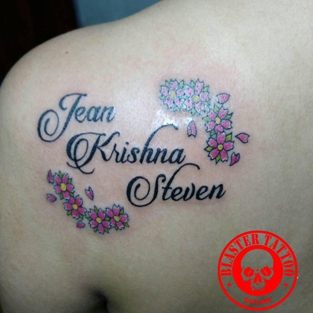 Tatuagens com nome de Jean Krishna Steven