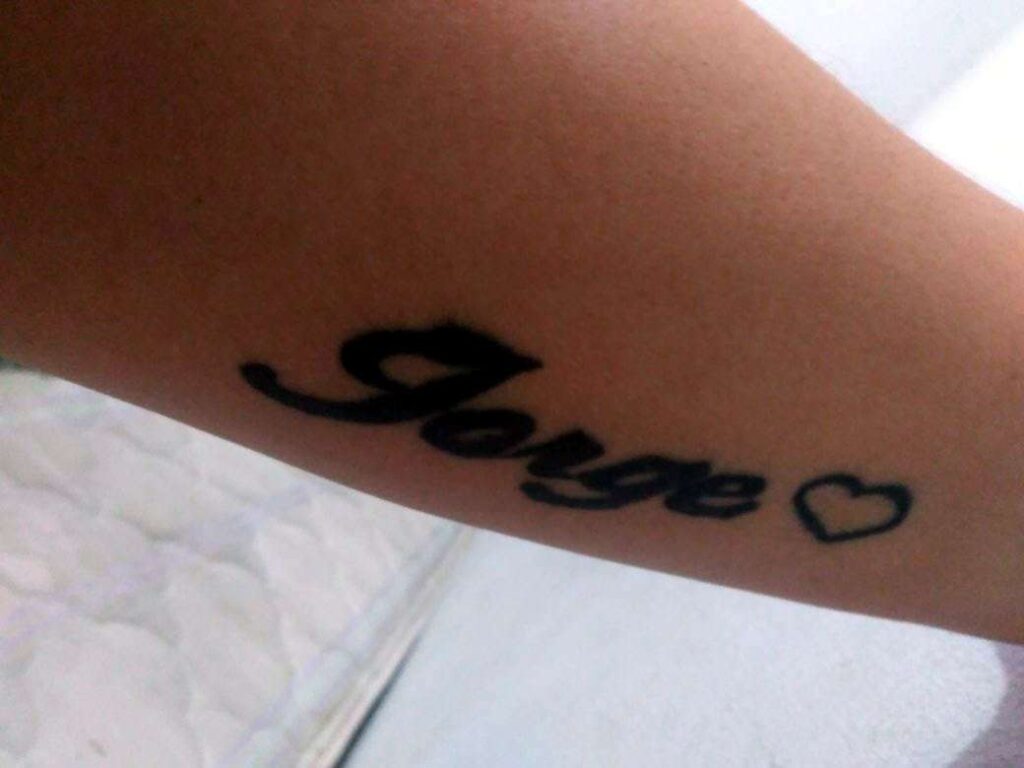 Jorge Tatuajes Echte Tattoos mit Namen von Kindern