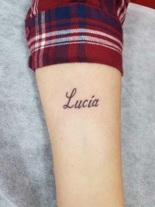 Tatuaggi con il nome di Lucia