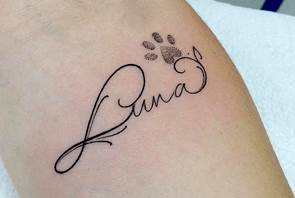 Luna 1 Tatuajes de Nombres