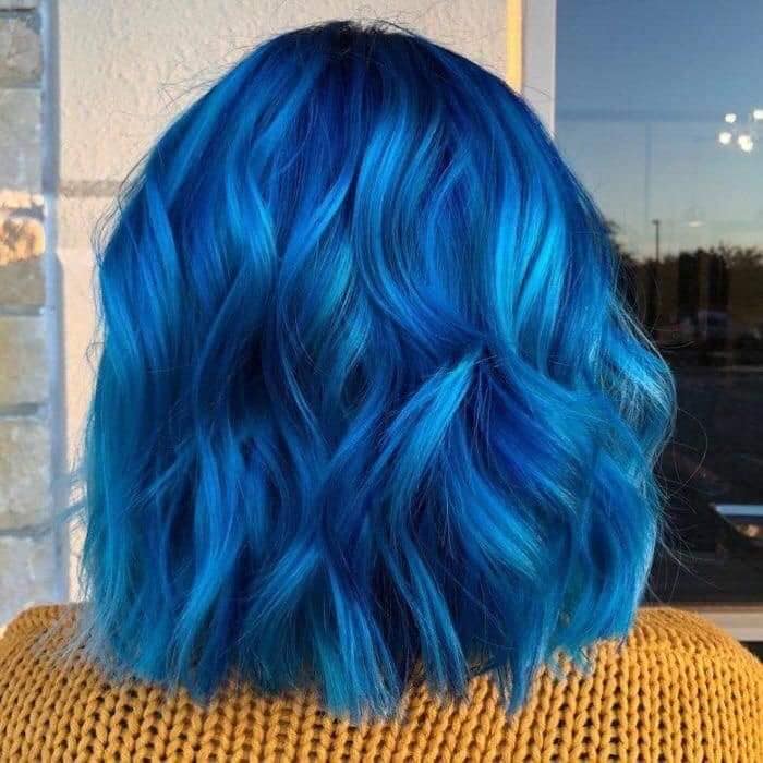 Pour les amoureux des cheveux bleus chauds