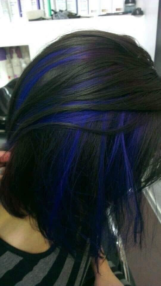 For Blue Hair Lovers highlights or blue reflections