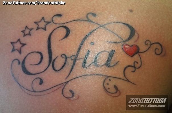 Sofia 2 tatuagens de nome