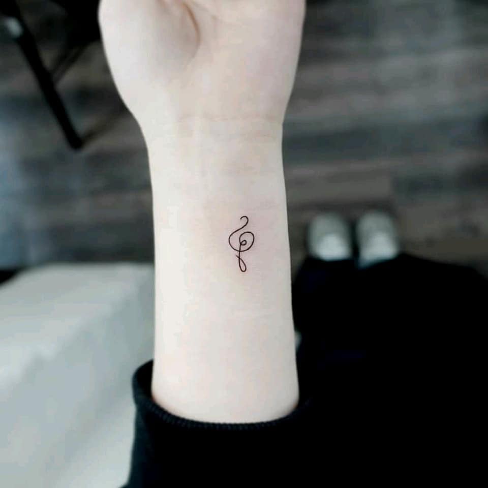 Aesthetic Tattoos Beautiful small minimalist Musical Note