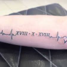 Tatuajes con Letras Romanas junto con electro
