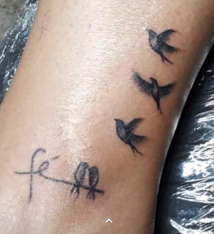 Tattoos from Mothers to Children I made this my 5 children, those who are in faith are the two oldest who have already made their lives and the other three are the ones who are still with me