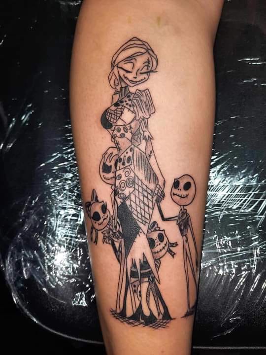 Tattoos from Mothers to Children four children and mother Catrina