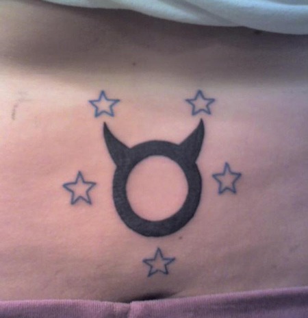 tatuagens de touro com estrelas