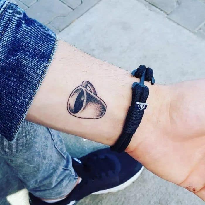 Tatuajes para los Amantes del Cafe Taza pequena en muneca 2 Tatuajes para los Amantes del Cafe Taza pequena en muneca 2