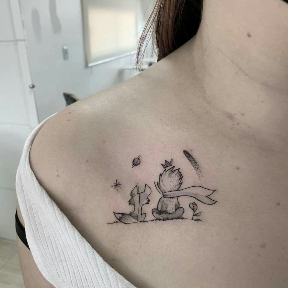 Tattoos for women the little prince on shoulder