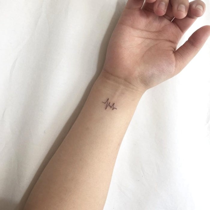 Super small tattoos for women electro on wrist