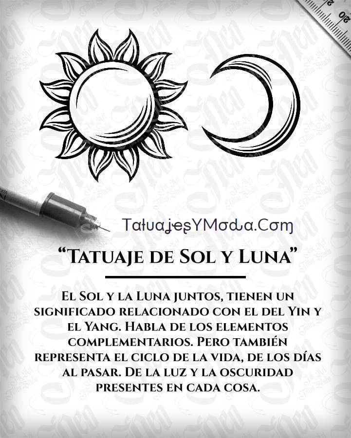 Tatuagens e seus significados Sol e Lua