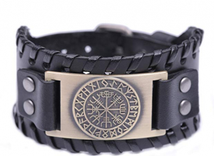 Vegvisir Icelandic runic compass on bracelet