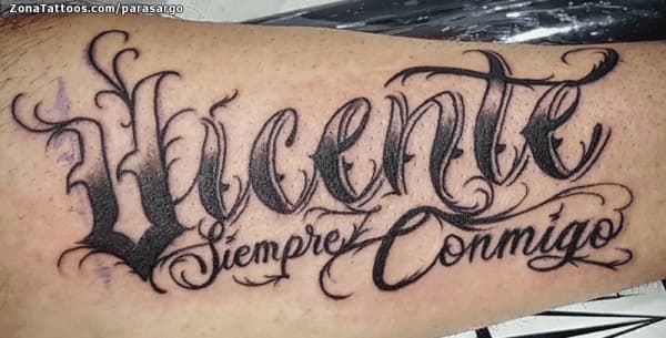 Tatuaggi con il nome di Vicente