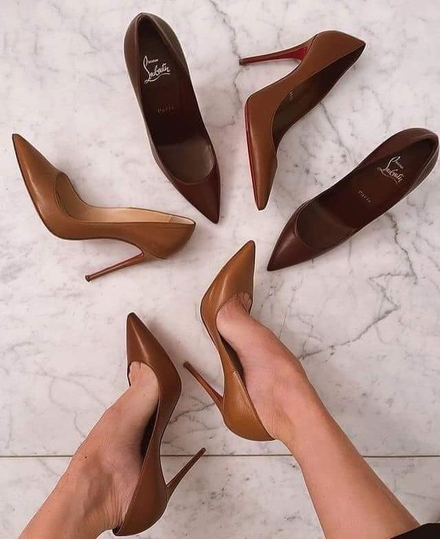 Shoes Shoes Heels Coffee Color 1