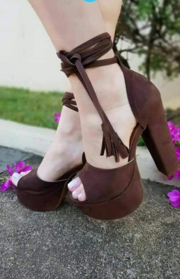 Shoes Shoes Heels Coffee Color 14
