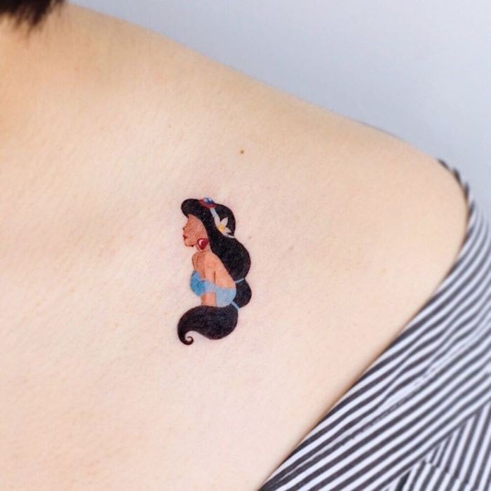 tatuaggio della principessa disney jasmine