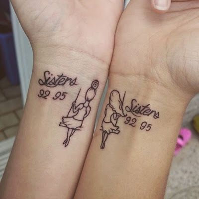 tatuajes para amigas hermanas primas leyenda sisters y fecha