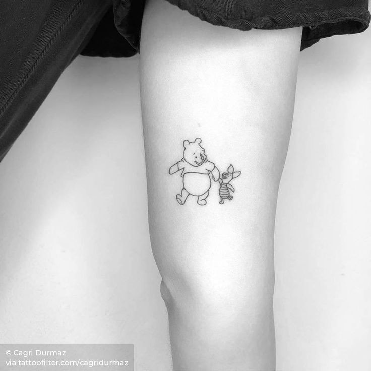 Winnie Pooh und Freund Tattoo 2